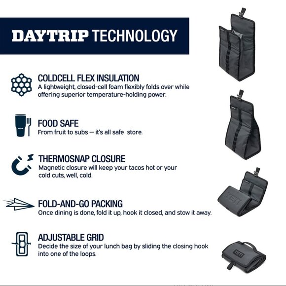 NEW YETI Daytrip Packable Lunch Bag, Nordic Purple - Picture 10 of 10